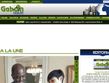 Tablet Screenshot of gabontribune.com